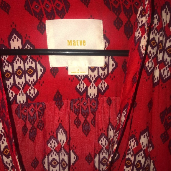MAEVE Anthropologie Woodland Walk Aztec Size 4 - Picture 4 of 7
